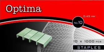Tűzőkapocs No.10 - Optima - 1000 db/csomag