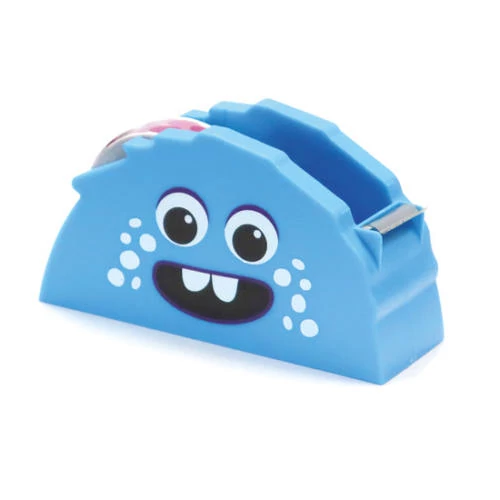 Szörnyecskés celluxtépő - School Art - töltött ragasztószalag adagoló - Blue Monster