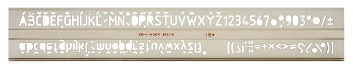 Betűsablon 10 mm