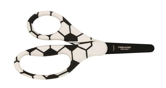 Iskolai olló - Fiskars First focis - 13 cm jobb- és balkezes