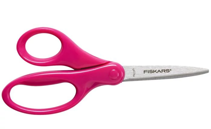 Iskolai olló - Fiskars - 18 cm jobbkezes - rózsaszín
