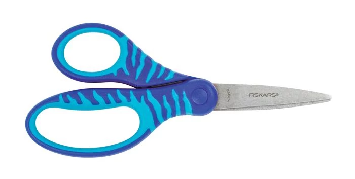 Iskolai olló - Fiskars Softgrip kék - 15 cm jobb- és balkezes