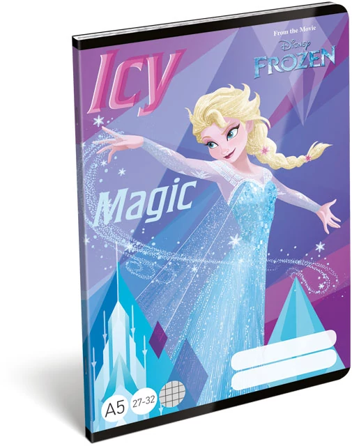 Jégvarázs kockás füzet - A5 - Frozen Icy