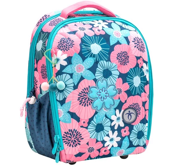 Belmil Sturdy merevfalú ergonómikus iskolatáska hátizsák - Floral - virágos