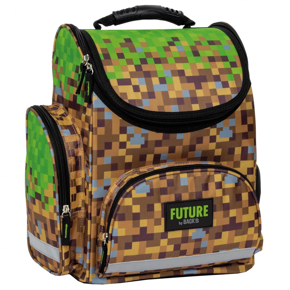 Minecraft merevfalú ergonómikus iskolatáska  - Game