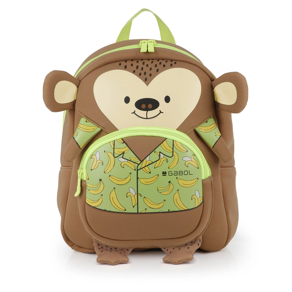 Gabol Infant Puppet Monkey ovis táska / kirándulós hátizsák - majom - 8 literes