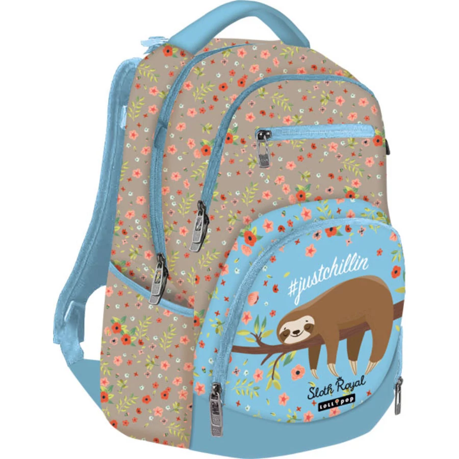 Lollipop Sloth Royal Active+ hátizsák - lajháros iskolatáska