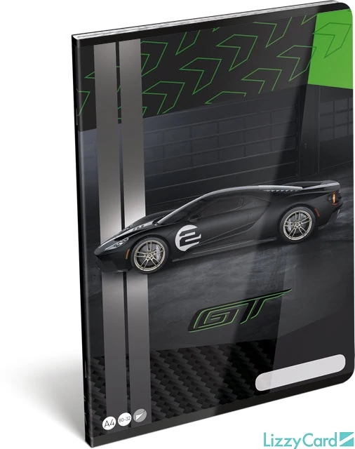 Ford GT sima füzet - A4 - 80-32 - sportkocsis 2020 zöld
