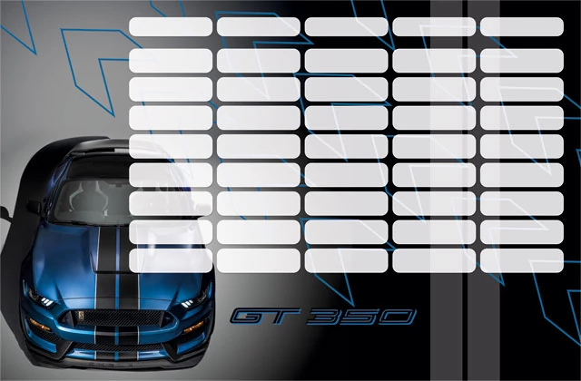 Ford Mustang Blue nagy órarend - Sportkocsi 2020