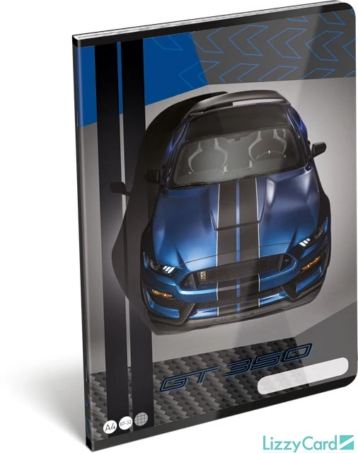 Ford Mustang Blue kockás füzet - A4 - 87-32 - sportkocsis 2020