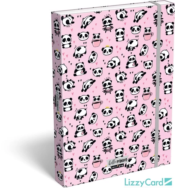 Pandás A4 füzetbox - Lollipop Hello Panda