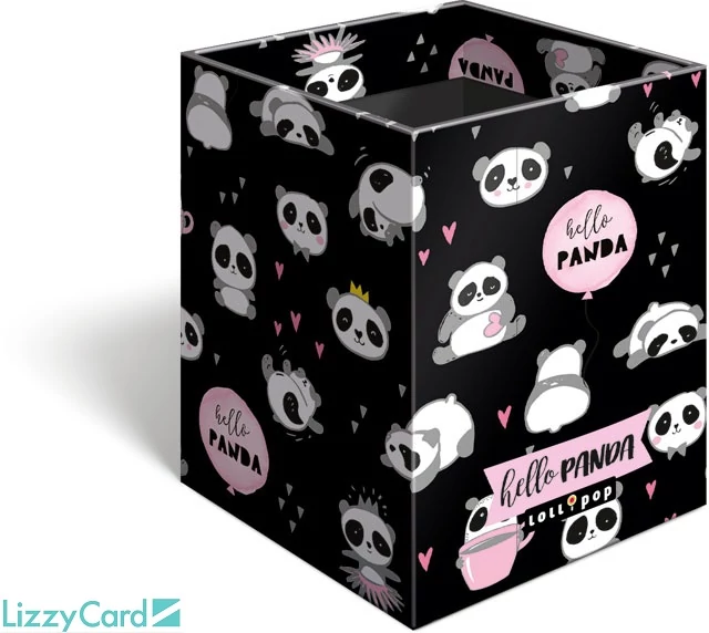 Pandás asztali ceruzatartó - Lollipop Hello Panda írószertartó