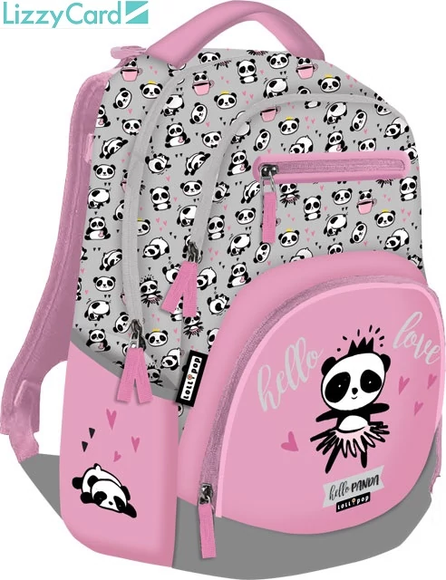 Pandás Active+ hátizsák - Lollipop Hello Panda iskolatáska