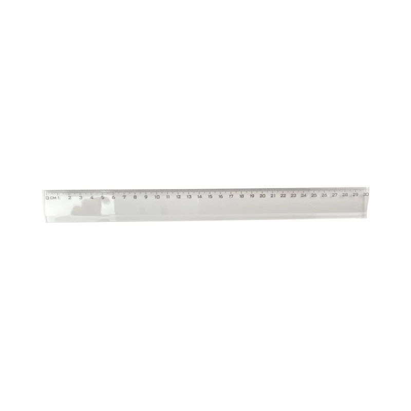 Műanyag vonalzó - 30 cm - átlátszó