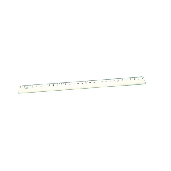 Műanyag vonalzó - 40 cm - átlátszó