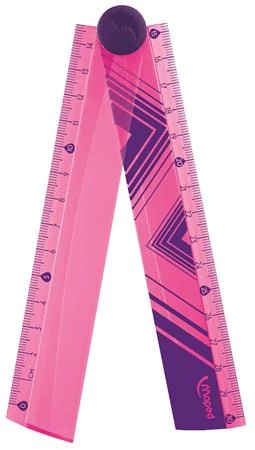 Vonalzó összehajtható 30 cm - Maped Cosmic - rózsaszín