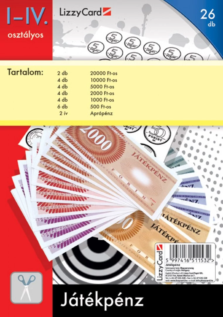 Játékpénz - Papírpénz alsó tagozatosoknak - Prémium
