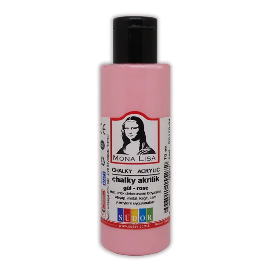 Mona Lisa krétafesték 70 ml - rózsa - Chalky Akrillik