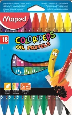 Maped Olajpasztell kréta - Maped Color Peps - 18 szín