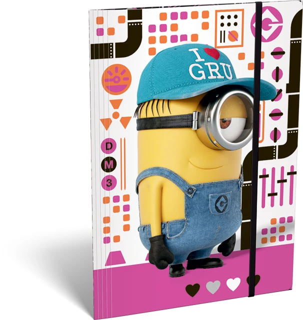 Gumis mappa - Minion Pink - A4