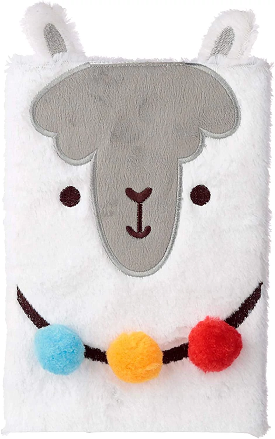 Lámás napló plüss borítóval - A5 - Fluffies vonalas notesz