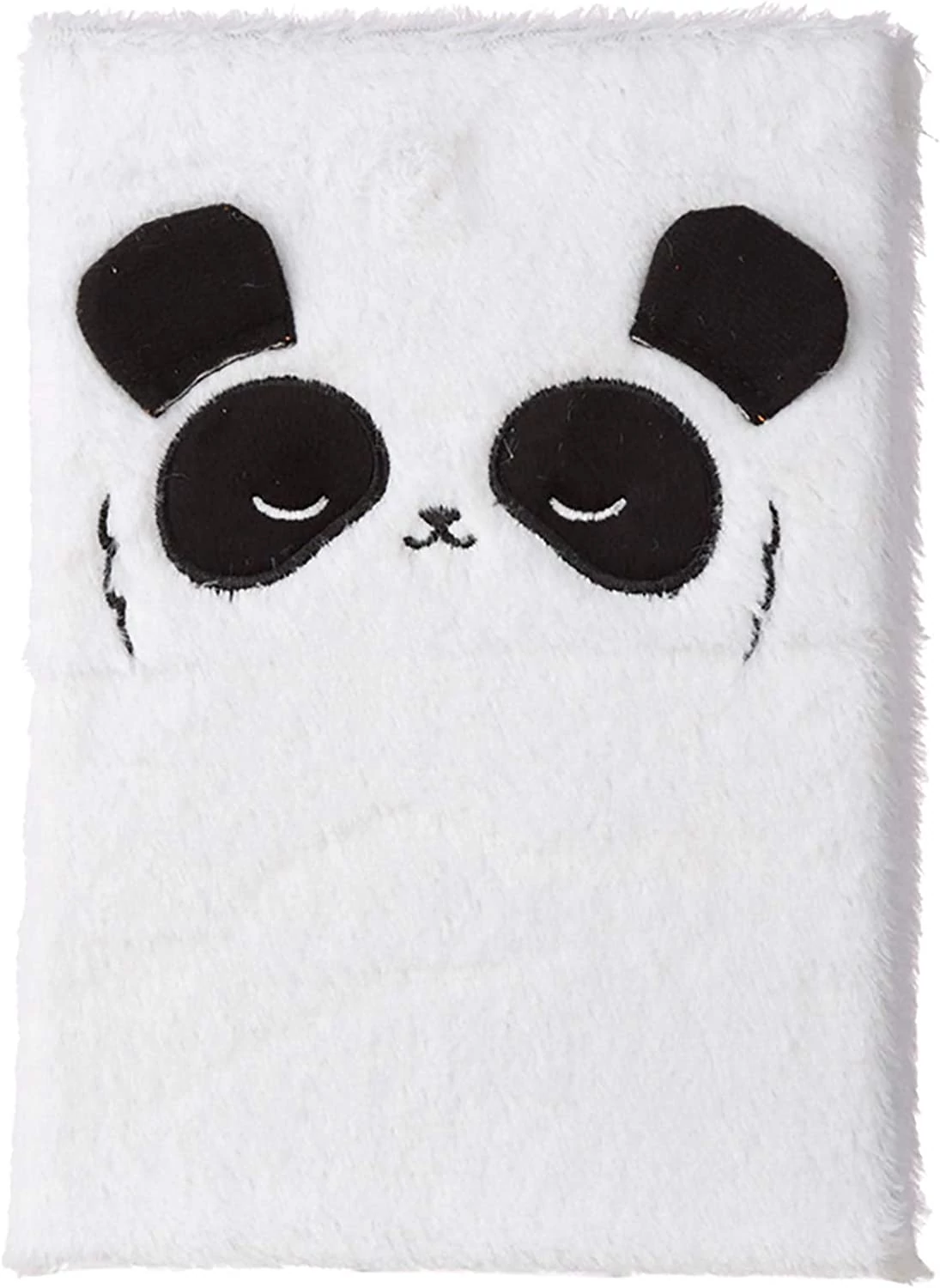 Pandás napló plüss borítóval - A5 - Fluffies vonalas notesz