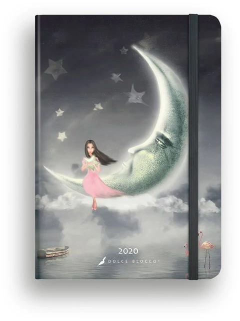 Heti tervező - Secret Calendar B6 Dolce Blocco - Moon határidőnapló / naptár