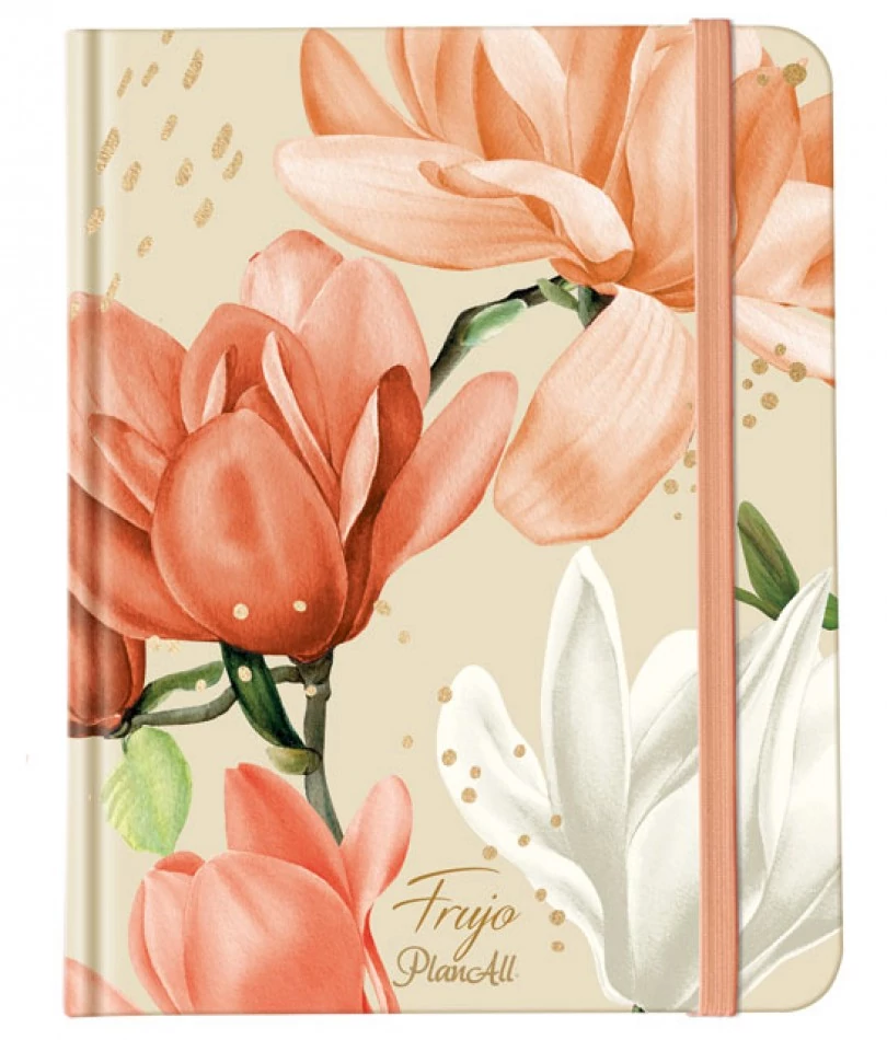 Viszkok Fruzsi Bullet Journal - Frujo Butter Magnolia - testreszabható /határidő/ napló