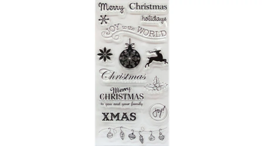 Áttetsző nyomda sablon szett - Cre Art - Christmas