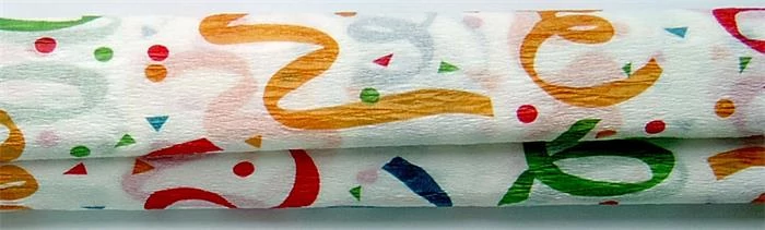 Krepp papír 50x200 cm - szalagmintás