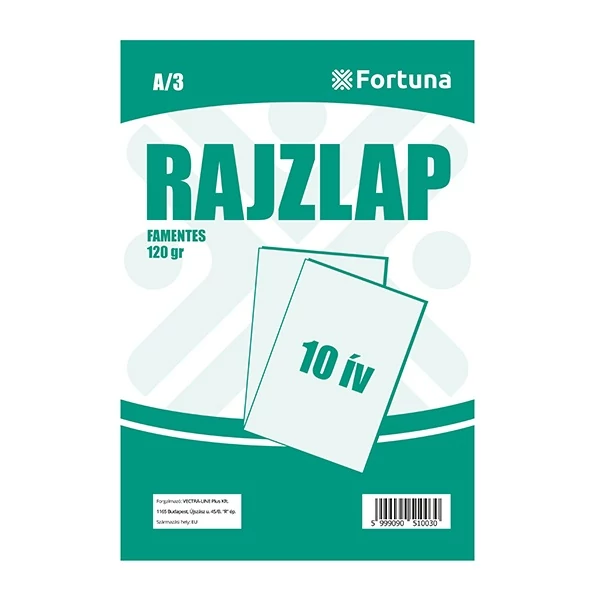 Rajzlap A3 famentes - 10 db/csomag - Fortuna