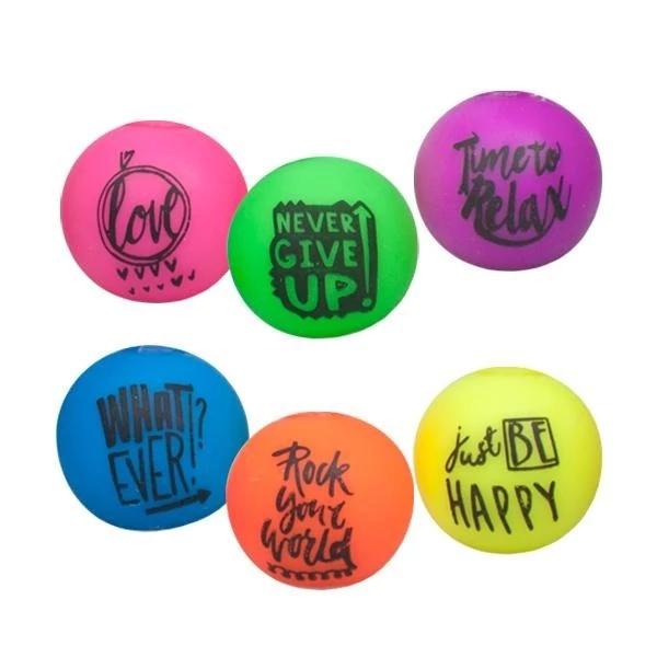 Stresszlabda - What ever!? - 6 cm extra puha - pink