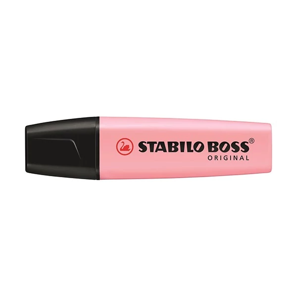 Szövegkiemelő filc - Stabilo Boss Pastel - pasztell rózsaszín