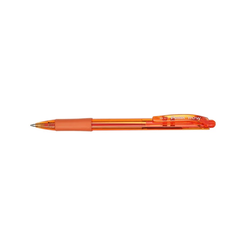 Pentel WOW nyomógombos golyóstoll - 0,35 mm - narancs