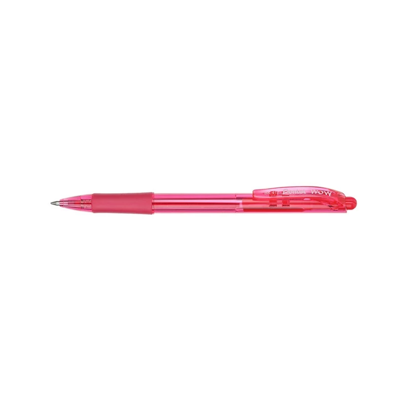 Pentel WOW nyomógombos golyóstoll - 0,35 mm - rózsaszín