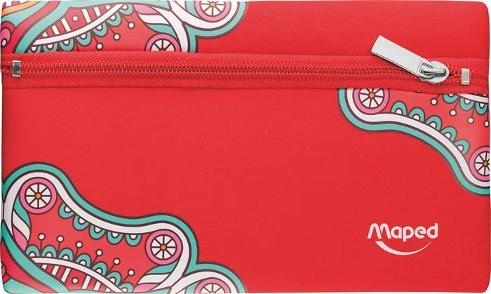 Maped Mandala lapos bedobálós tolltartó - Red