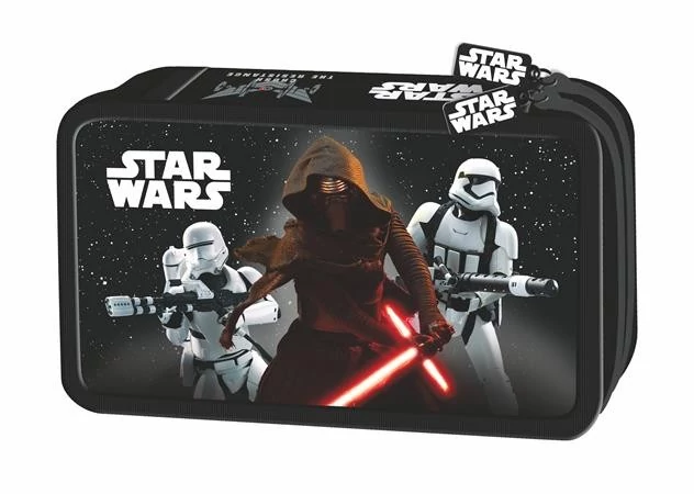 Star Wars Episode7 emeletes töltött tolltartó - fekete