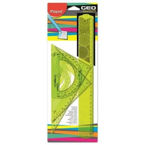 Vonalzó készlet 4 db-os - Maped Geo Custom