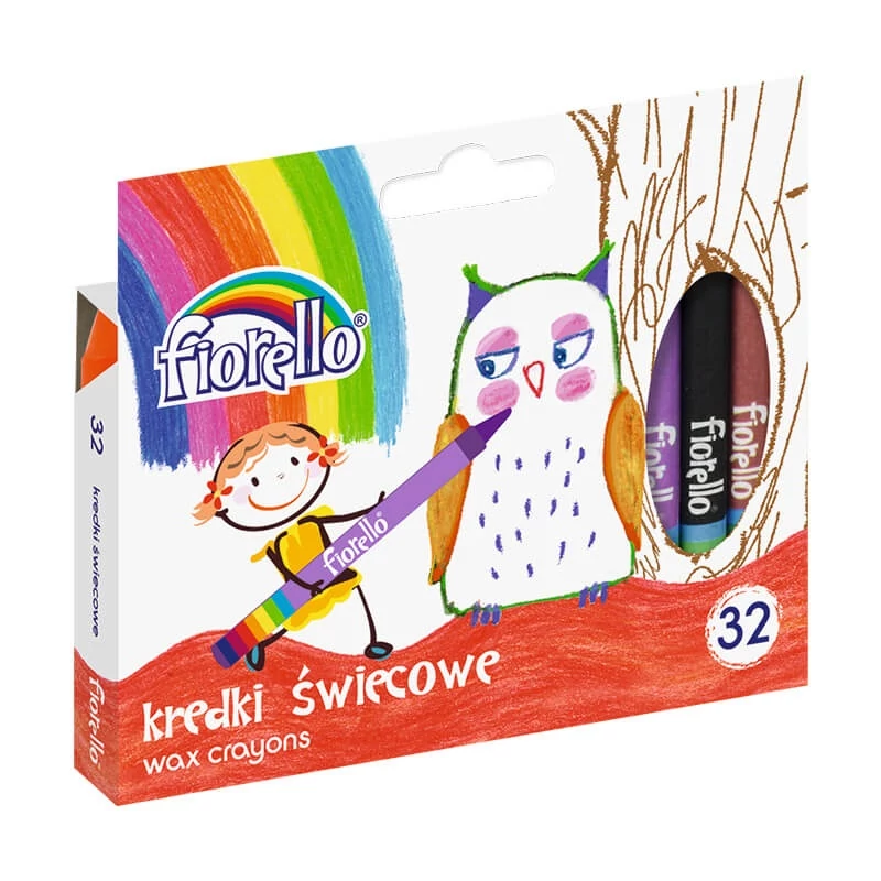 Zsírkréta / Viaszkréta - Fiorello Wax Crayons - 32 szín