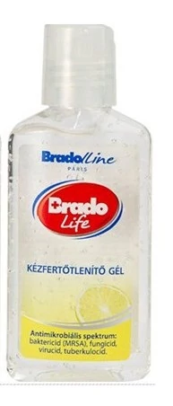 Kézfertőtlenítő gél 50 ml - Bradolife Citrom