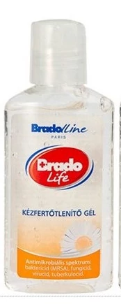 Kézfertőtlenítő gél 50 ml - Bradolife Kamilla