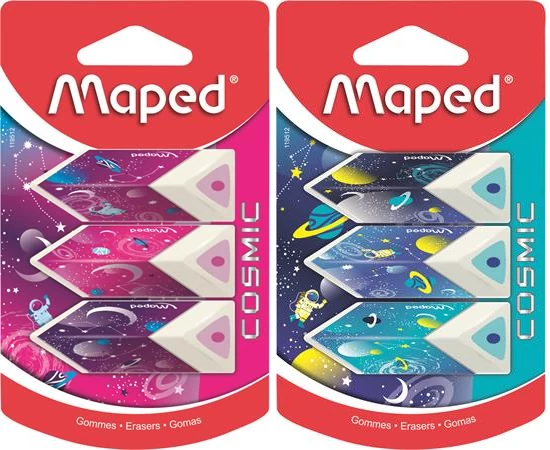 Maped Pyramide radír - Cosmic - 3 db/csomag