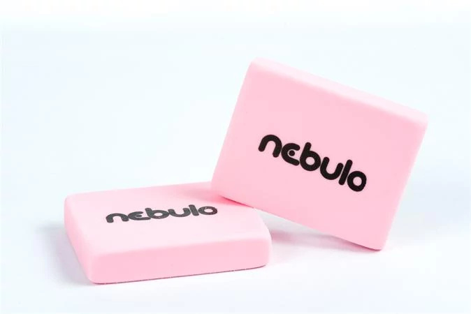 Nebulo radír - 37x47x9 mm - rózsaszín